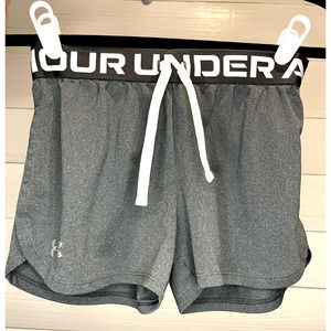 Under Armour gray shorts with logo elastic band Youth Medium